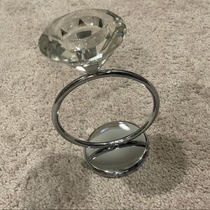 Crystal and Silver Ring Holder